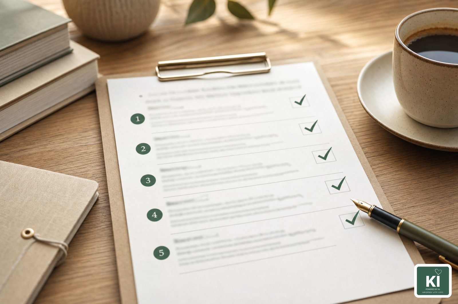 KI-generiertes Symbolbild: Checkliste für den Immobilienverkauf