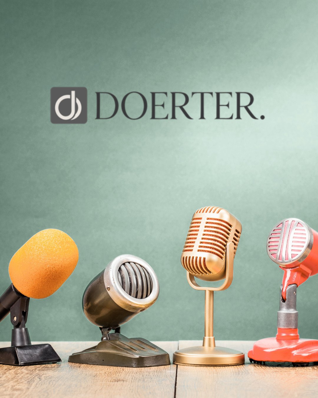 Mikrofone — Symbolbild für Presse- und Medienanfragen an DOERTER